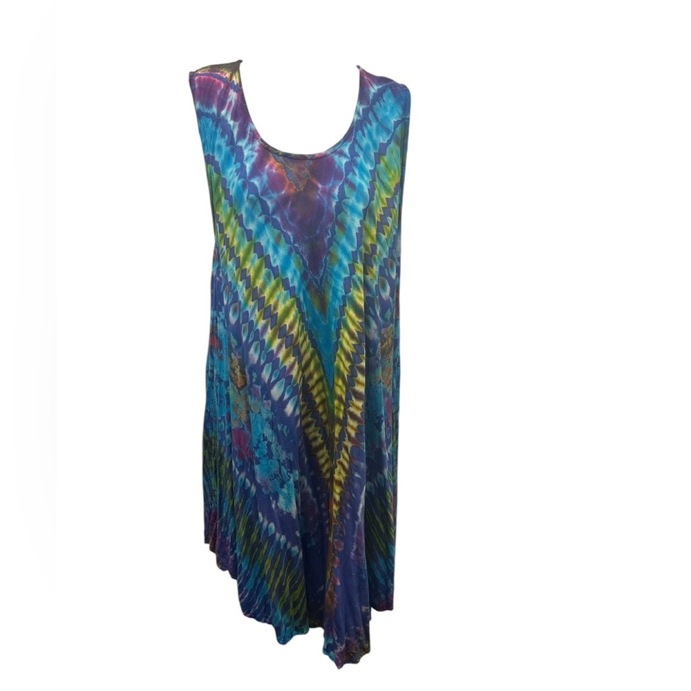NWT.  Sacred Threads Lounging Dress. Onesize.  222460.  BL/RD6